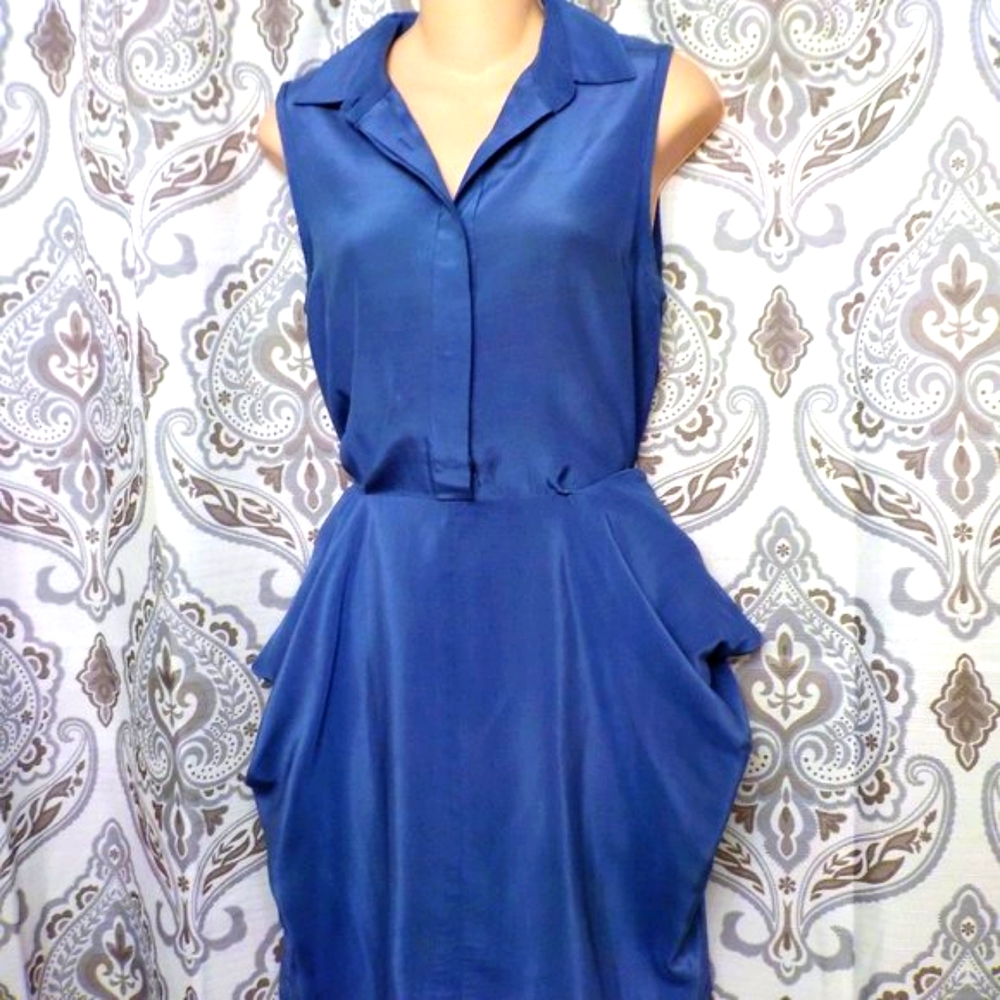 *Blue Collared Stephane Dou Dress- Size 6